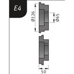 Productimage for Typ E4, Ø 126 x 65 x 50 mm,