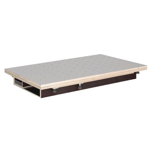 Productimage for 120x80/160x120 cm, HPL perforated grid plate Ø20 mm, with drawer