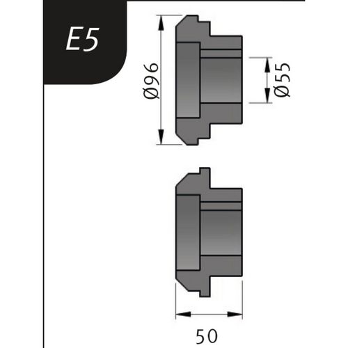 Productimage for Typ E5, Ø 96 x 55 x 50 mm