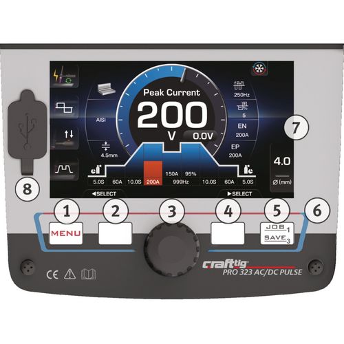 Productimage for CRAFT-TIG PRO 323 AC/DC PULSE