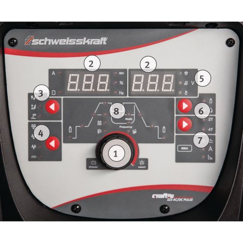 Productimage for CRAFT-TIG 323 LCD AC/DC PULSE Set