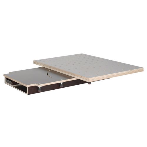 Productimage for 120x80/160x120 cm, HPL perforated grid plate Ø20 mm, with drawer